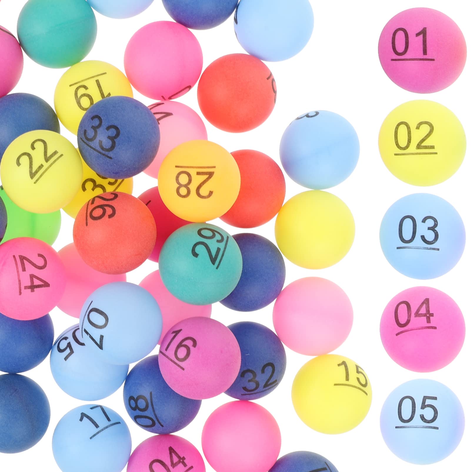 1 Set Ball Raffle Number Balls Numbered Bingo Balls Kids Party Bag Stuffers Pingpong Balls Numbers 1-100 Party Bag Stuffers for Kids Mini Child Pp Beer Colorful