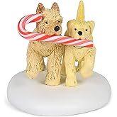 Department 56 Village Collection Accessories Peppermint Pups Figurine, 1.375 Inch, Multicolor