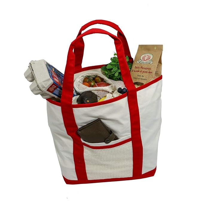 Simple Ecology Reusable Organic Cotton Super Strength XL Grocery Bag