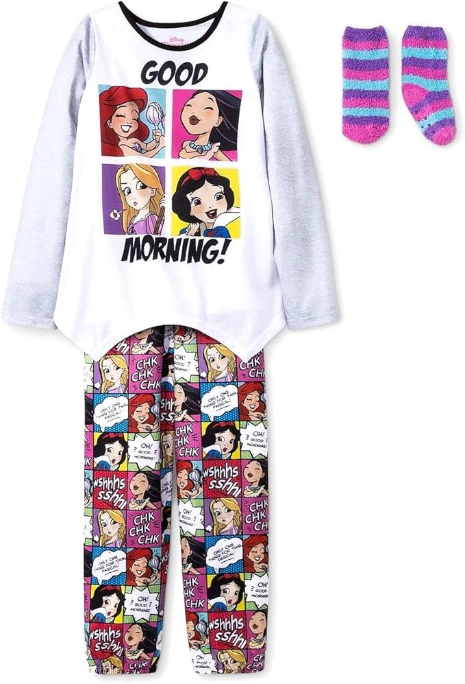 Girls Multi Princess 2-Piece Pajama Set