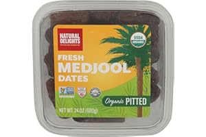 NATURAL DELIGHTS Organic Pitted Medjool Dates (24 OZ) BY MAJUU CONNECT