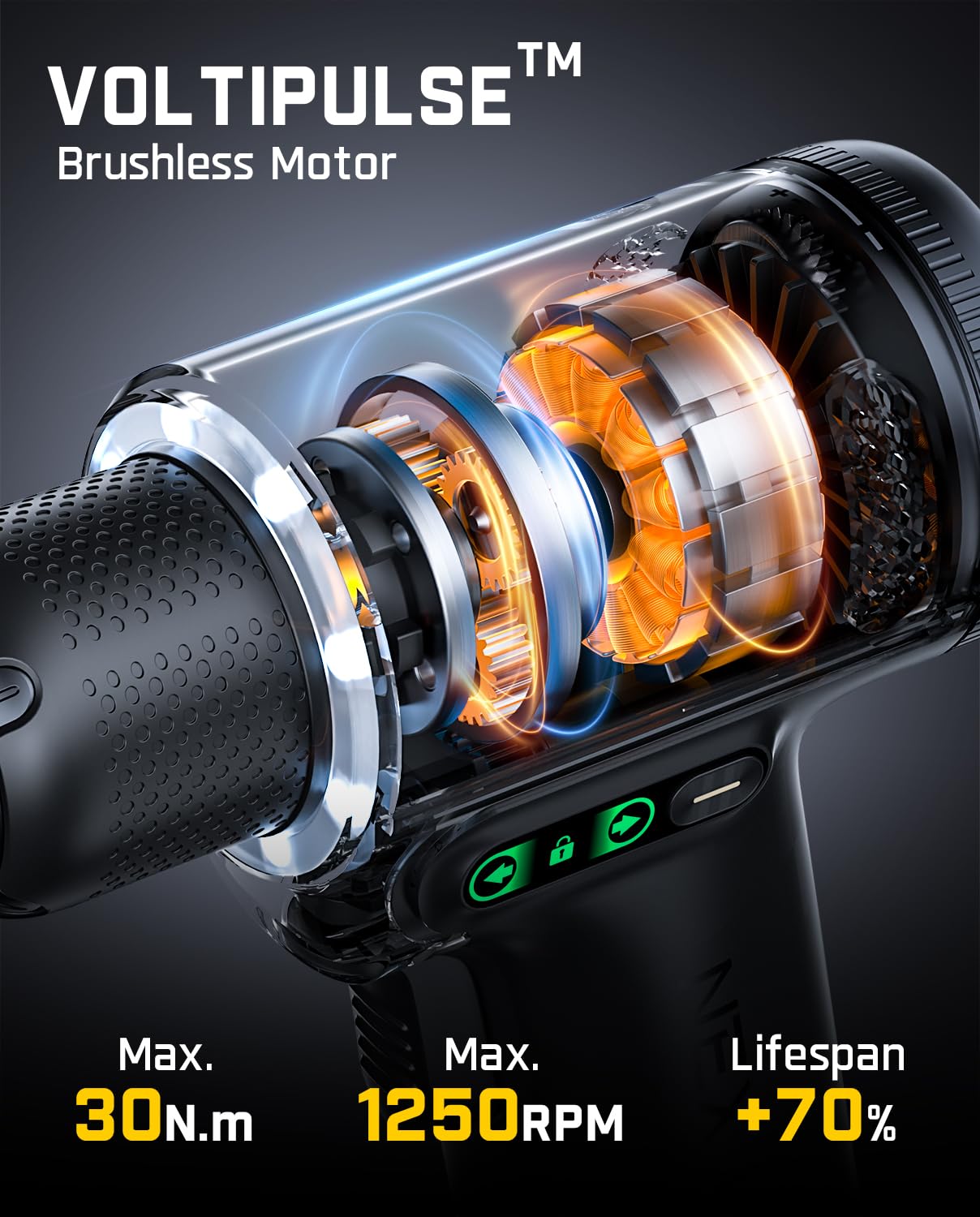 Fanttik K2 Ultra Power Drill, Cordless Drill/Driver, 3/8'' Keyless Chuck, Max. 30 N.m, Max. 1250 RPM, TapSwitch Gear Change, 2.5AH Rechargeable Battery, Tool Kit for Home DIY Projects