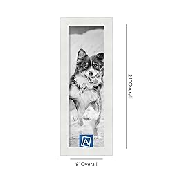 ArtToFrames 6x19 Inch White Picture Frame, This