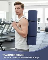 Narwhal Good Nite 6mm Yoga Mat Navy Non-Slip TPE 183x61x0.6cm with Strap view 7