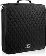 TIMCORR CD Case DVD Holder 160 Capacity Portable Binder Black