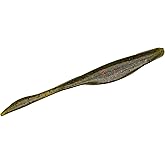Strike King KVD Perfect Plastics Caffeine Shad Fishing Lure, Soft Plastic Jerkbait, Unique Air-Filled Bubble Tail, Heavy Salt, Coffee Scent