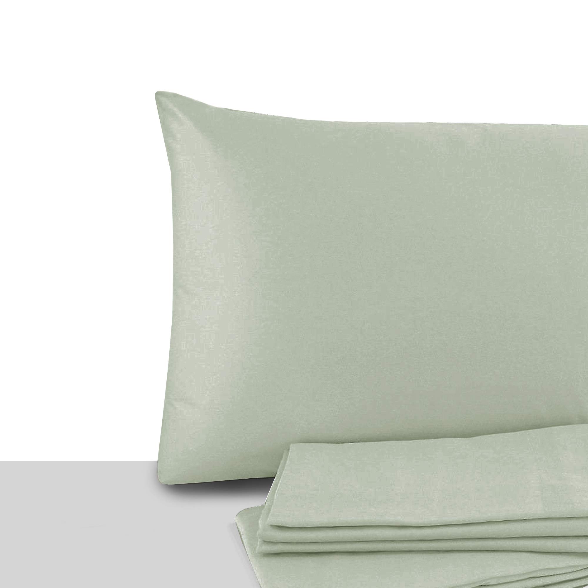 Giovanni Dolcinotti | Set of 2 Pillow Cases Double and Single Bed 40 x 60 cm - 100% Cotton - Made in Italy - Bamboo Color