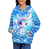 Xhuibop Kids Hoodies for Boys Girls Hoodie Sweatshirts with Drawstring Pullover Hooded 6-16 Size