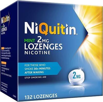 NiQuitin Mint 2 mg Lozenges 132 count Nicotine Replacement Therapy