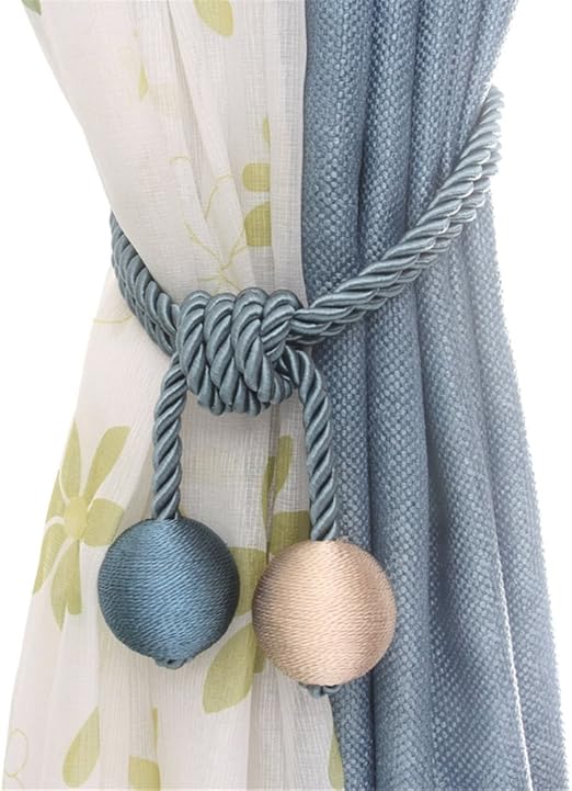 Amazon Com Turbokey Beaded Tassels Curtain Tiebacks 2pcs Fabric