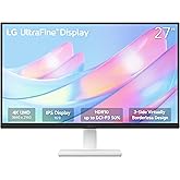 LG 27US500-W Ultrafine Monitor 27-Inch 4K UHD (3840x2160) HDR10 IPS Borderless Design Reader Mode Flicker Safe Switch App HDM