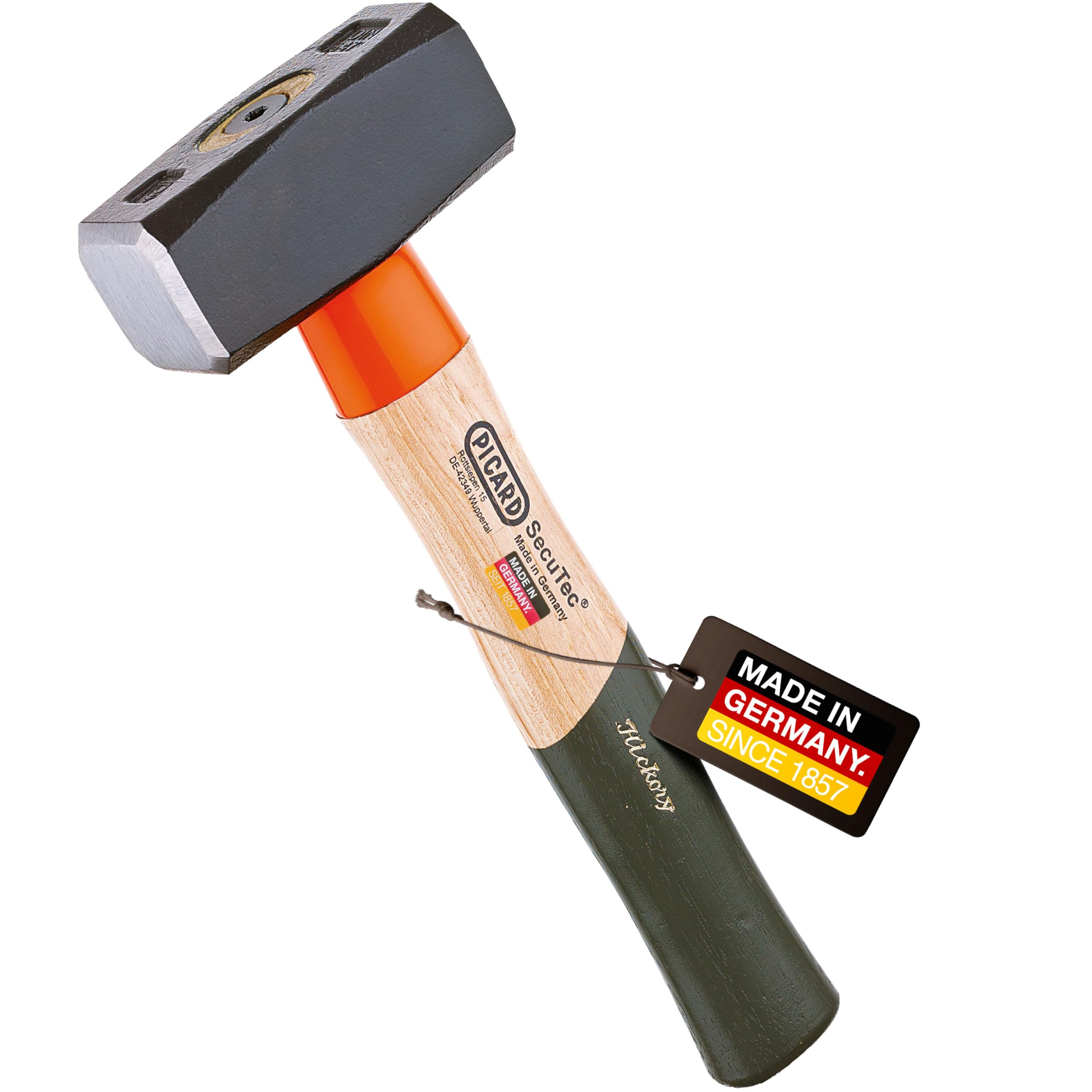 Picard 0004302-1000 Mining Sledge SecuTec DIN 6475 1000g, Black/Brown, 1000g Fäustel