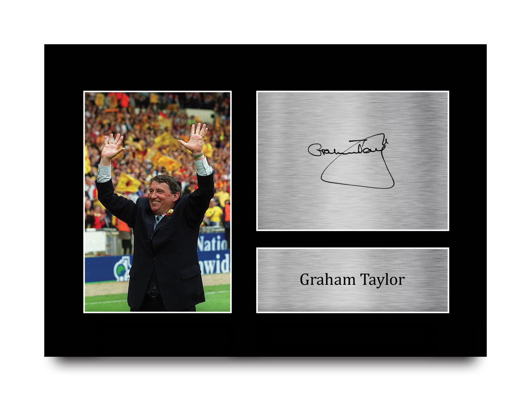 HWC Trading A4 Graham Taylor Watford Gifts Printed Signed Autograph Picture for Football Fans and Supporters