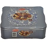 Delacre Belgian Chocolate Biscuit Prestige Luxury Assortment in a 45.8 Oz Tin Gift Box - Colors May Vary