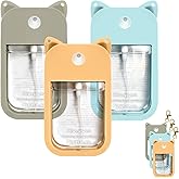 Oudizz Silicone Case Compatible with Touchland Hand Sanitizer Spray (for 1 FL OZ/30 mL Ver) Portable keychain Protective and Stylish Cute Travel Cover Sleeve