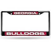 NCAA Rico Industries Black Laser Cut Chrome Frame 12" x 6" Black Laser Cut Chrome Frame - Car/Truck/SUV Automobile Accessory