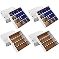 4 Pack Sports Card Boxes 3120 Count Cardboard Card Storage Box White Bulk Card Storage Baseball Card Boxes with 10 Dividers Sports Cards Storage Box for Card Game Baseball Card Storage Boxes