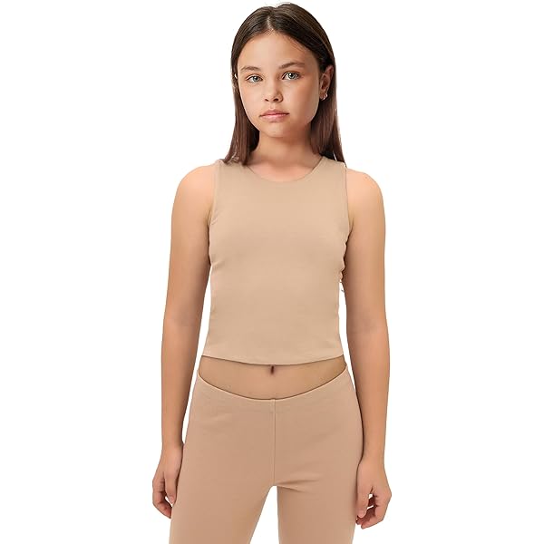 Camiseta Lisa Con Cuello Redondo Sostenible De Niña TEX | Ofertas