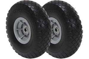COSCO 10-Inch Flat-Free Replacement Wheel for Hand Trucks, 2-pack
