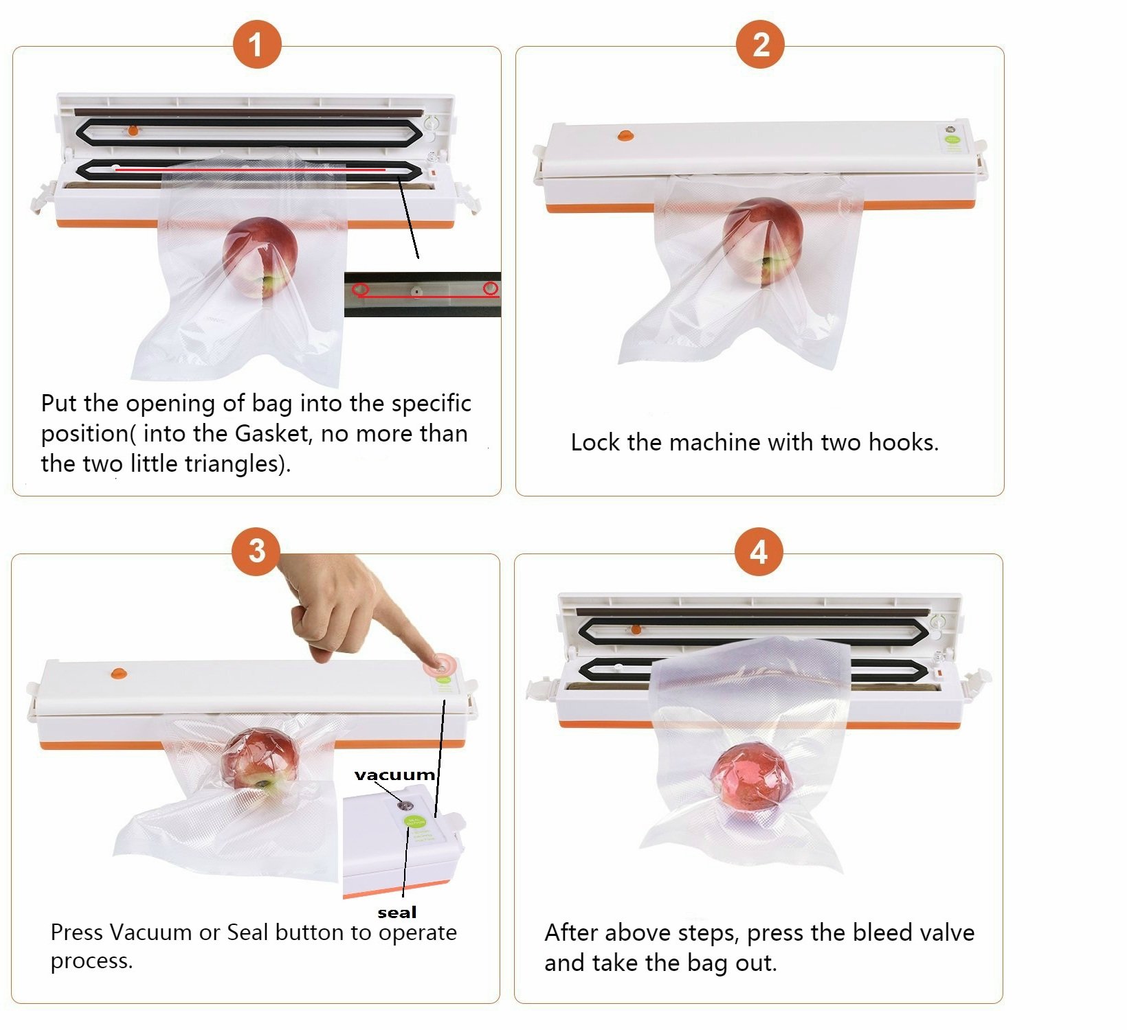 Padia Home Vakuum Verpackung Maschine-Bleiben frisch,Sous Vide,Kompaktes Design