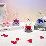 Miofula Preserved Real Rose in Glass Angel Gift Forever Rose for Women view 8