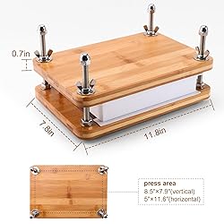 SYOSOF Book Press, Book Binding Press with 19Pcs