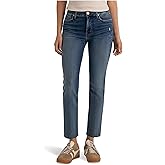 KUT from the Kloth Womens Reese High-Rise Fab Ab Ankle Straight Raw Hem