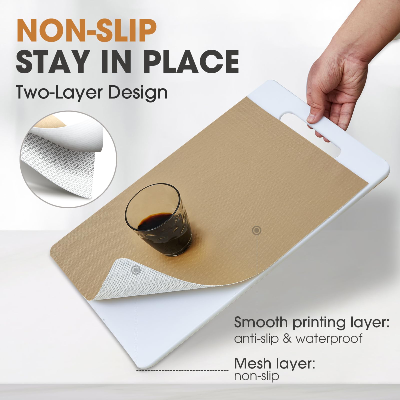 ALIUNI Drawer and Shelf Liner, Non-Slip Kitchen