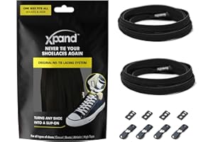 Xpand No Tie Elastic Shoe Laces. 1 Size Fits All for Adults & Kids | Stretch Laces for Sneakers, Runners & High Top Shoes