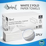 Farla Medical Select Z Fold 2 Ply Paper Towels 214 Sheets 14 Packs 22x24 cm view 2