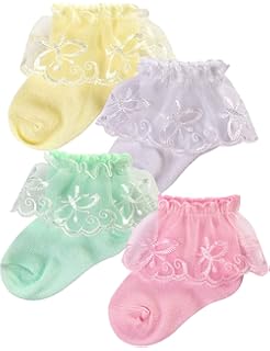 newborn girl ruffle socks