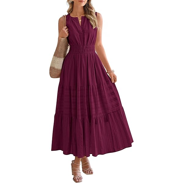 Women's Summer Tank Midi Dress with Pockets, Sleeveless A-Line Sun Dresses  Casual T-Shirt Dress Flowy Beach Sundress, Army Green Small at Amazon Women's  Clothing store