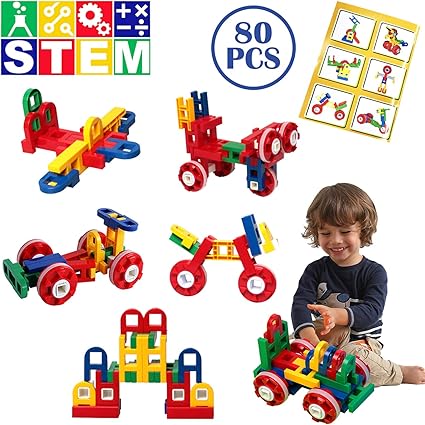 Zozoplay Stem Learning Toy Engineering Creative Construction Building Blocks Kids Educational Toy Set For Boys And Girls Ages 3 4 5 6 7 8 9 Yr Old