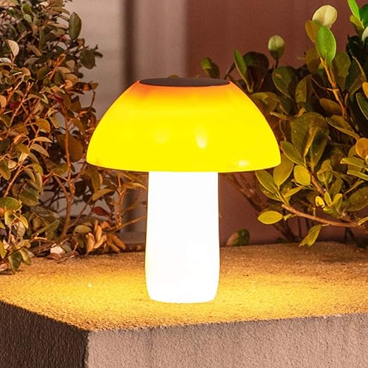 Solar Mushroom Lights Outdoor, 2200mah 20Leds Waterproof Decorative