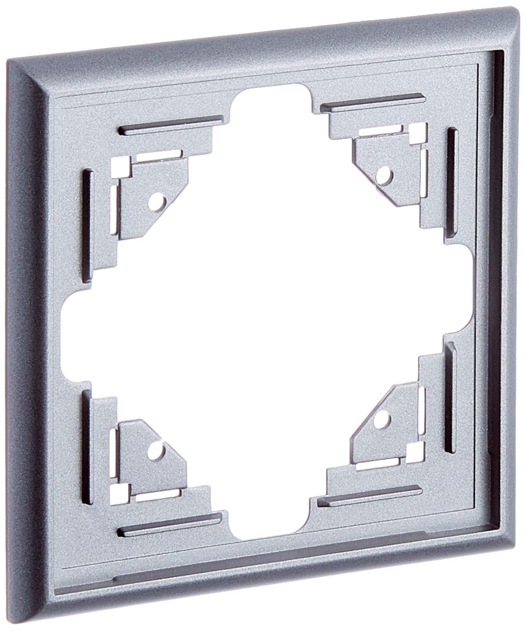 Kopp Malta 309115065 Cover Frame for Vertical and Horizontal Mounting Single Switch Silver Anthracite