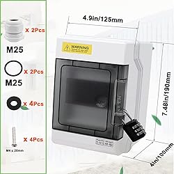 smseace 4 Way Circuit Breaker Box IP66,Distribution
