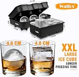 Walfos Silicone Ice Cube Moulds Set Large Square & Sphere Ice Ball view 2