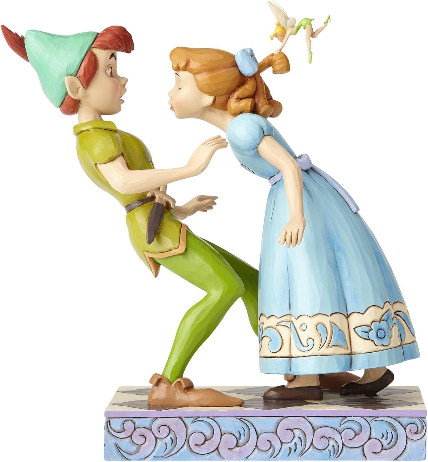 Disney Traditions An Unexpected Kiss Peter Pan and Wendy Figurine, Resin, Multi-Colour, 17 x 11 x 19 cm 4059725 - Image 3
