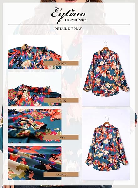EYTINO WOMENS PLUS SIZE BOHO ABSTRACT PRINTED V NECK LANTERN LONG SLEEVE TOPS LOOSE BLOUSES SHIRTS,2X GREEN