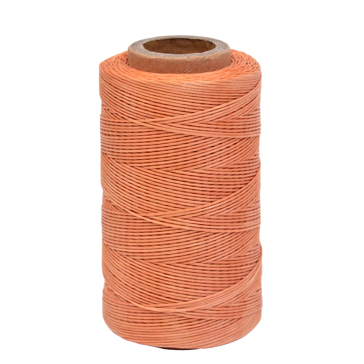 Waxed Thread 284 Yards 150D 0.8MM Leather Sewing Waxed Thread for Shoes Repairing Bookbinding Leather Craft DIY (Light Brown, 5#)