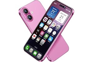 MEARAR Dummy Fake Phone Model, Looks Like The Real Phone Compatible with Phone 16, for Cell Phone Store Display or Send a Toy Phone 16 for Kids (Pink Rainbow)