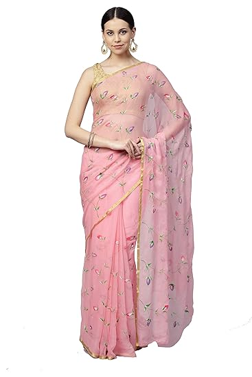 Chiffon saree amazon offer Clearance