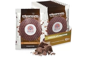 3Bros Stroopwafels, Dutch Caramel-Filled Waffle Cookies, Individually Wrapped, 10 Count, Made in USA (Chocolate)