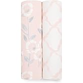 aden + anais Silky Soft Swaddle Blanket, Boutique Muslin Blankets for Girls & Boys, Baby Receiving Swaddles, Ideal Newborn & 