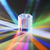 1.2'' Optical Glass RGB Dispersion Prism X-Cube for Physics Teaching Gift | Prisma,Rainbow Prism,Crystal Cube Prism,Photography Props