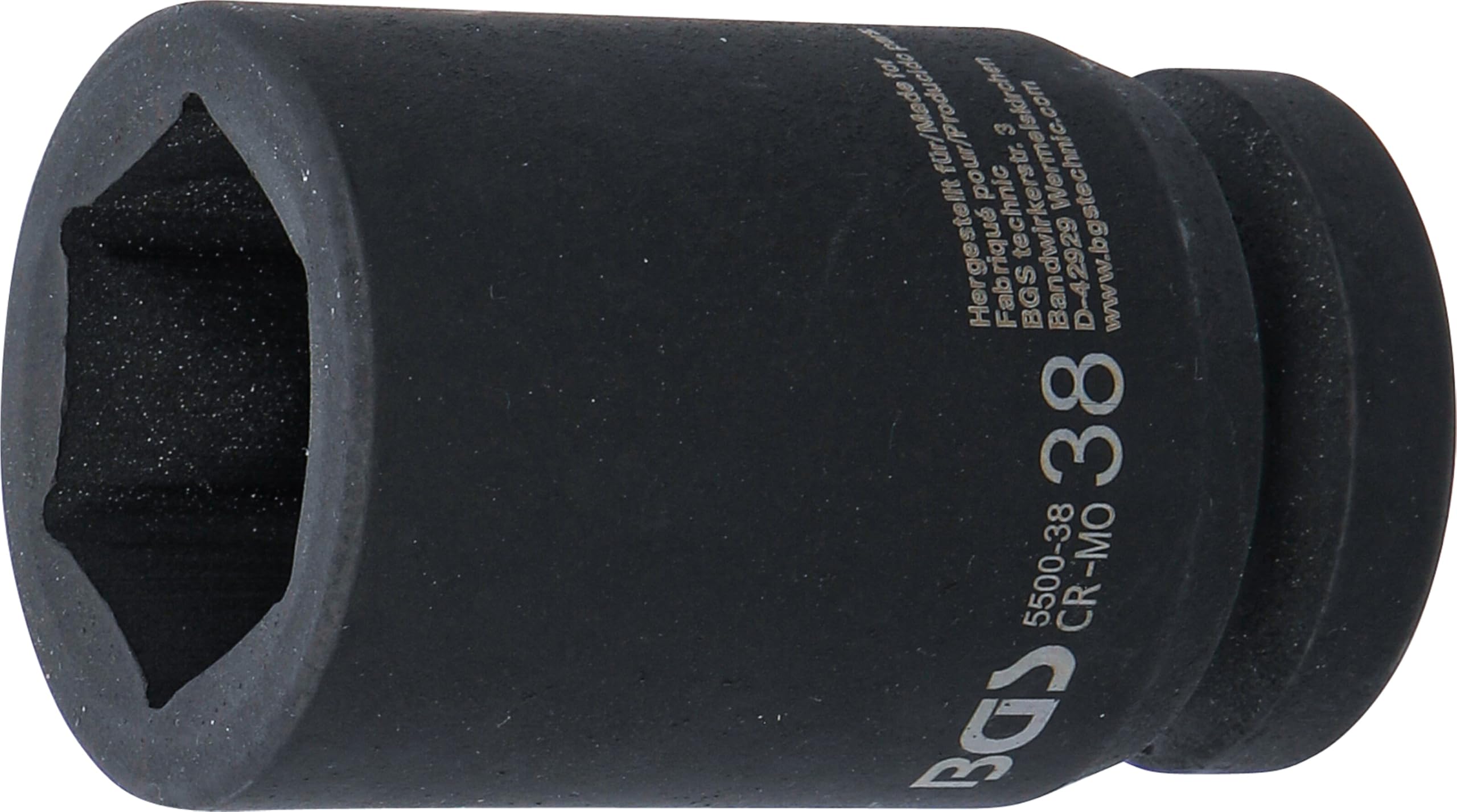 BGS 5500-38 | Impact Socket Hexagon, deep | 25 mm (1") Drive | 38 mm