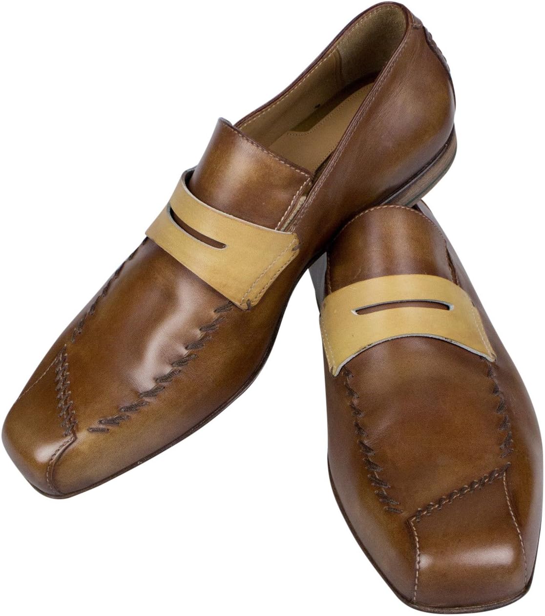 berluti Black Leather Penny Loafers Casual Shoes Size 9