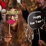 Runmeihe 12pcs New Year Eyeglasses 2025 Party Decorations & Photo Props view 3