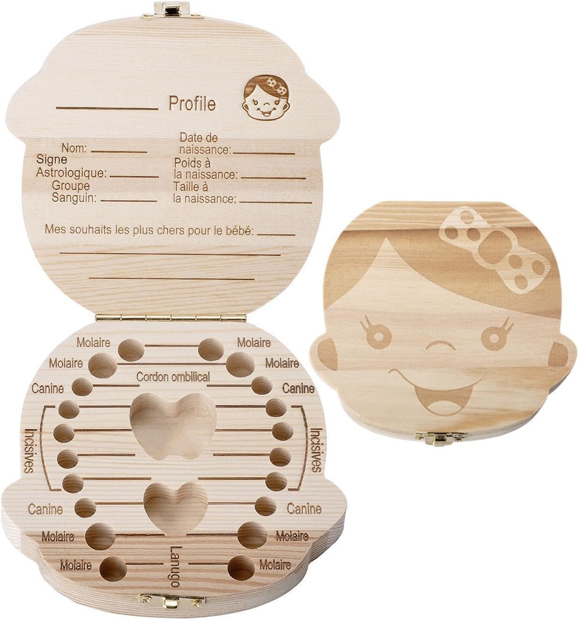 Leisial Boite Dents De Lait Pour Bebe Dents De Lait Rangement Enregistrer Cadeaux Boite En Bois Pour Enfants Garcon Et Fille Version Francaise Accessoires De Decoration Boites Engelarcontainers Com Br