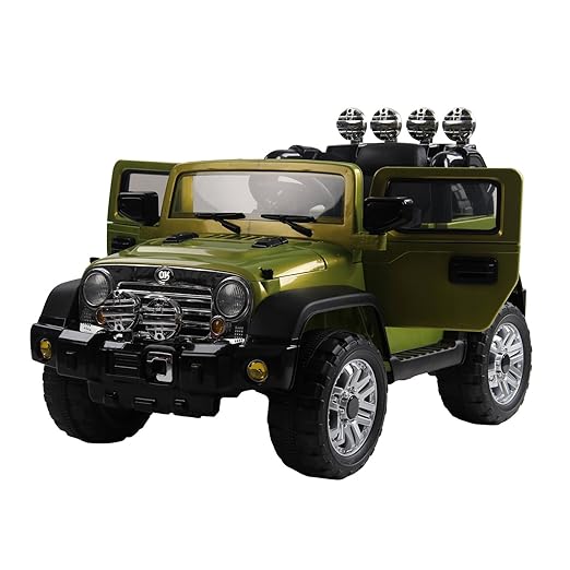 title=Homcom – Macchinina Elettrica per Bambini Modello Jeep con Certificato CE,